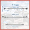 ACROPIX 2pcs 210mm Length 8mm Hole Diamete Adjustable Steering Tie