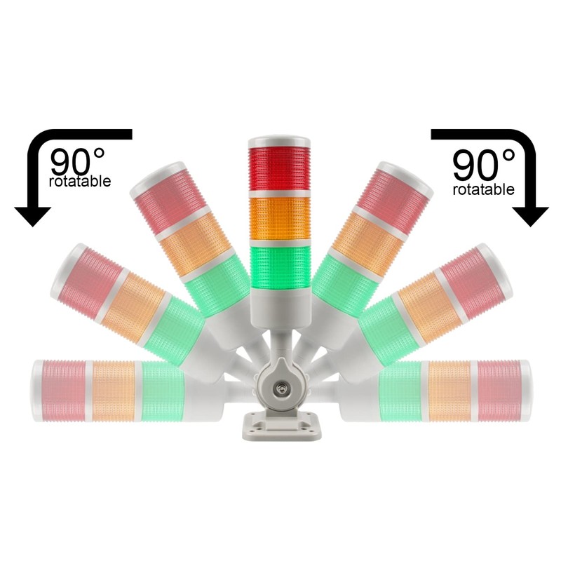 Luban Signal Tower Stack Lights - Industrial Warning Lamp, 4-Layer