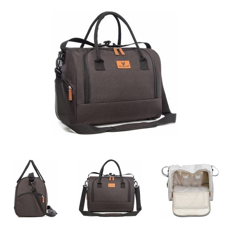 Cangaroo Jossie Changing Bag with Zip, Adjustable Strap, black