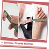 Mikinona 5sets Nail Trimming File Set Christmas Themed Nail Buffering
