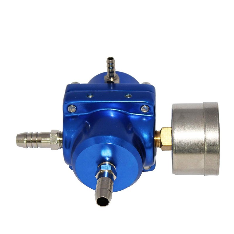 Adjustable Fuel Pressure Regulator with Gauge Hose 0-140 PSI Universal
