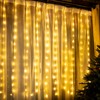 Curtain Window String Lights 6.5 x 5 Feet 195 LED