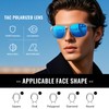 Myiaur Pack of 2 Men's Polarised UV400 Protection Sunglasses for