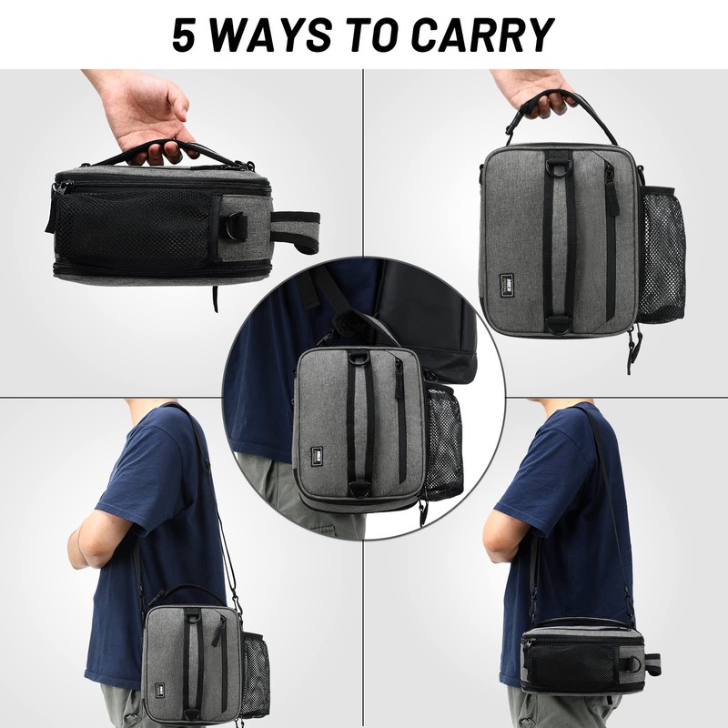 MIER Lunch Bag Small Cool Bag Expandable Cooler Bag for