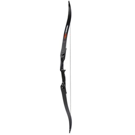 TOPARCHERY Archery 56" Takedown Hunting 35lbs Recurve Bow Metal Riser Right Hand Black Longbow