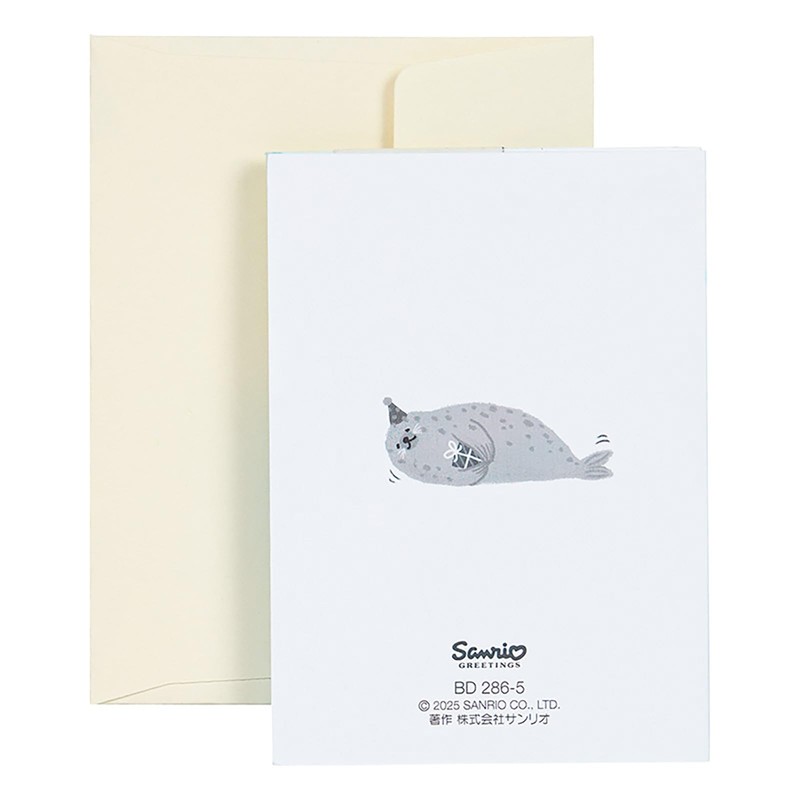 Sanrio BD286-5 481726 Message Card, Birthday Celebration, Mini Card, Paper,