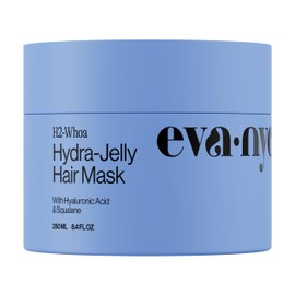 Eva NYC Hydrating Hair Mask for Long-Lasting Hydration - Infused with Hyaluronic Acid and Squalane - Lightweight Hair Treatment for Dry Hair - Jelly Texture Hydrating Mask - Jasmine Scent - 8.4 fl oz