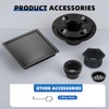 morefine Square Shower Floor Drain with Flange, Shower Drain 6