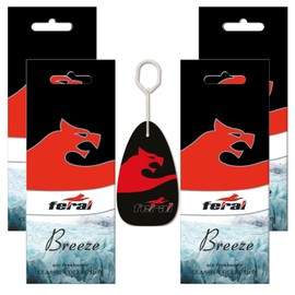 FERAL Car Air Fresheners | 4 PCS | Made in Europe - Long Lasting | Unique Luxury Scent | Hanging Tree (CLASSIC COLLECTION) (Pack of 4) (Breeze)