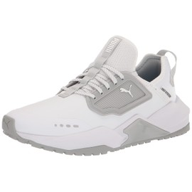 Puma Golf Men's Gs.One Golf Shoe, Puma White/High/Rise/High/Rise, 11