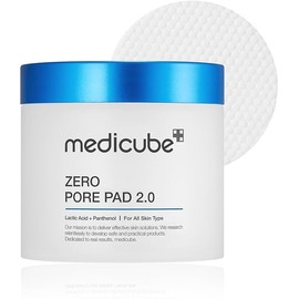 medicube Medicube Zero Pore Pads 2.0 - Dual-Textured Facial Toner Pads for Exfoliation and Minimizing Pores with 4.5% AHA Lactic Acid & 0.45% BHA Salicylic Acid - Ideal for All Skin Types - Korean Skin Care