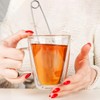 Yinder 108 Pcs Stainless Steel Tea Infuser with Handle Snap