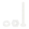 sourcing map 150 Pcs/50 Sets Nylon Hex Bolts, M3 x