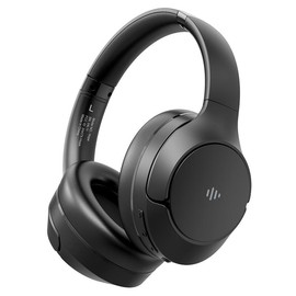 Wireless Bluetooth Headphones, Over-Ear, Active Noise Cancelling, Hi-Res Audio, 70 Hours Battery Life, Foldable Design, Lightweight and Portable, with Microphone for iOS/PC/Android, Ideal for Home Office. Electronic Earbud Headset Black