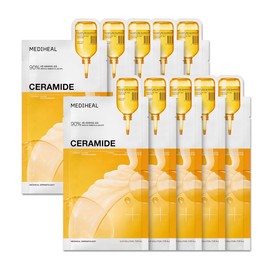 Mediheal Ceramide Essential Sheet Mask Moisture Barrier 10 pcs. 90% Ceramide & 4X Ceramide Liposome Technology for intense hydration and strengthening the barrier. Vegan formula
