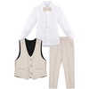 Lilax Boys Formal Suit 4 Piece Vest, Pants and Tie