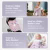 Baby Carrier Cover Hooded Stretchy Cloak for Baby Windproof Soft