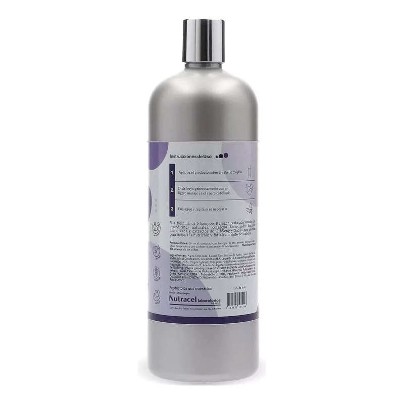G-Prot Shampoo Keragen Colageno Keratina, Ginseng Sábila 1 Lt G-pro