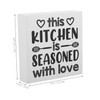 ULTECHNOVO Rustic Wooden Home Sign Tabletop Plaque Stylish Kitchen Decor