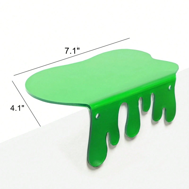 2-Pack Acrylic 7-Inch Floating Wall Shelves-Modern Design Multifunction Storage &