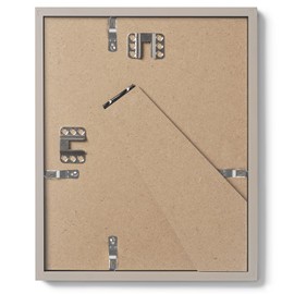 Opposite Wall - 8x10 in - Real Wood Grey Picture Frame - Lightweight, Versatile & Shatterproof - Wall Hanging & Tabletop Photo Frame - Office, Gallery & Home Decor