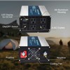 WZRELB 1800W Pure Sine Wave Inverter 12V DC to 110V