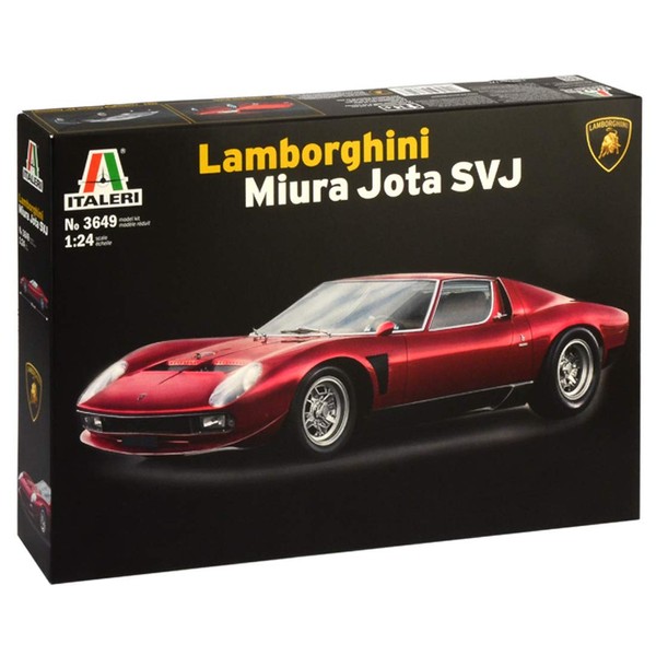 Italeri 3649 Model Plastic to Assemble Car Lamborghini Miura Jota Svj- Model Kit Scale 1:24