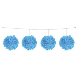 Folat Oktoberfest Pompom Garland Blue 3 m One Size