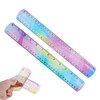 Set of 2 Flexible Rulers Set Colourful Plastic Ruler Shatterproof