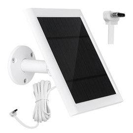 Ring Doorbell Solar Panel - 4W Charger, Compatible with Battery Doorbells, Type-C Charging Port, 9.84ft Cable