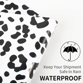 Wanxida Pack of 100 Foil Mailing Bags, Plastic Mailing Bags, Goods Bags, Opaque, 25 cm x 35 cm (Cheetah)