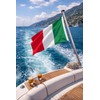 FLAGLY Premium Boat Flag Italy 30 x 20 cm -