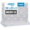 Aerostar 19 7/8x21 1/2x1 MERV 13 Pleated Air Filter, AC