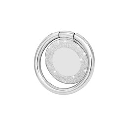 LENOUP Glitter Bling Bling Phone Ring Holder,Sparkle Phone Ring Kickstand, Cell Phone Finger Ring Grip for Almost All Phones/Pad(Silver)