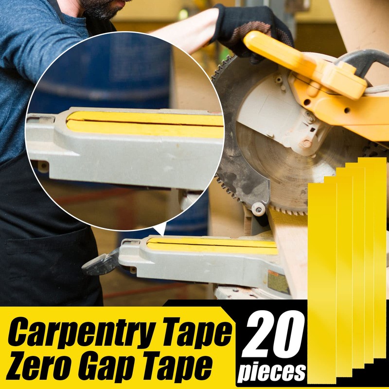 Jecery 20 Pcs Zero Clearance Tape Gap Woodworking Miter Saw