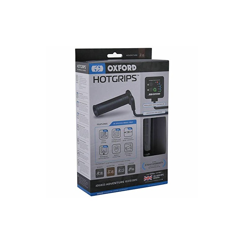 OXFORD HOT/HEATED GRIPS MOTORCYCLE ADVANCED ADVENTURE UK SPECIFIC | EL690UK