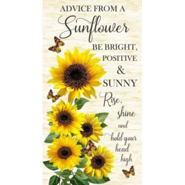 Timeless Treasures Advice From A Sunflower Cotton Quilt Panel 24" X 43"