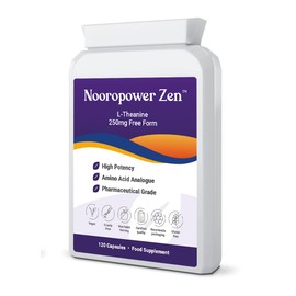 Bespoke Biotics L-Theanine 250mg Capsules - NOOROPOWER Zen | 4-Month Supply | 120 Veg Caps | Pure Nootropic Exam Focus, Relaxation & Alpha Waves | GABA Green Tea | Theanin & L-Theanin | No Fillers | UK Made