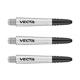 WINMAU Vecta White Intermediate Dart Shafts (Shafts) - 1 Set Per Pack (Total 3 Shafts)