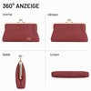 Royal Bagger RFID Kiss Lock Wallet, Solid Colour Multi-Card Slots