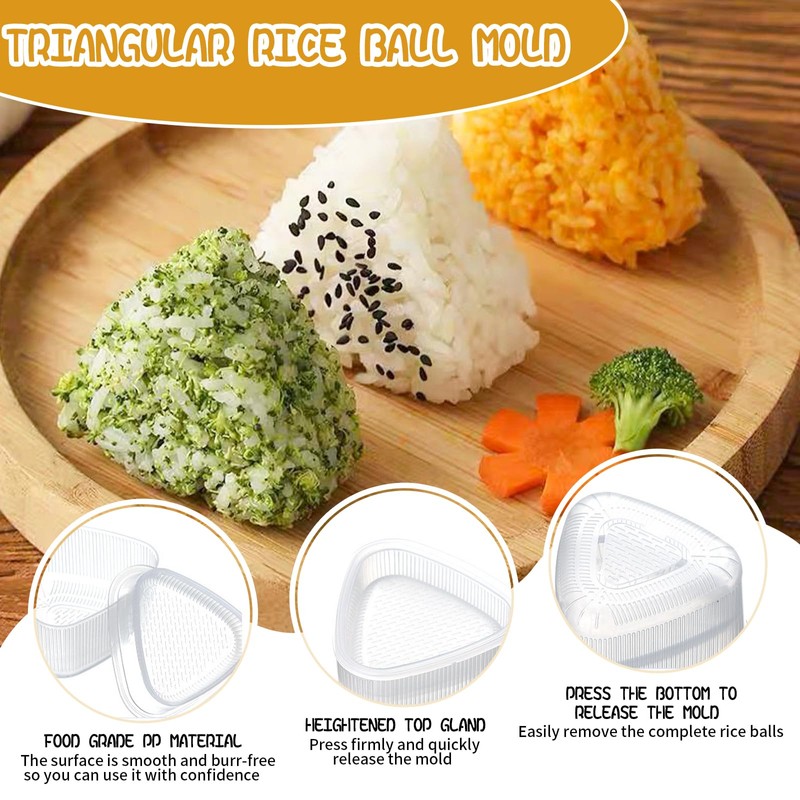 Lithyc 6-Piece Tools for Sushi - Sushi Rice Balls Mould