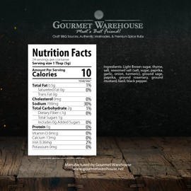 Gourmet Warehouse Bird Rub/Seasoning, 4 ozs, 3 Pack - Gluten Free, No MSG, No HFCS