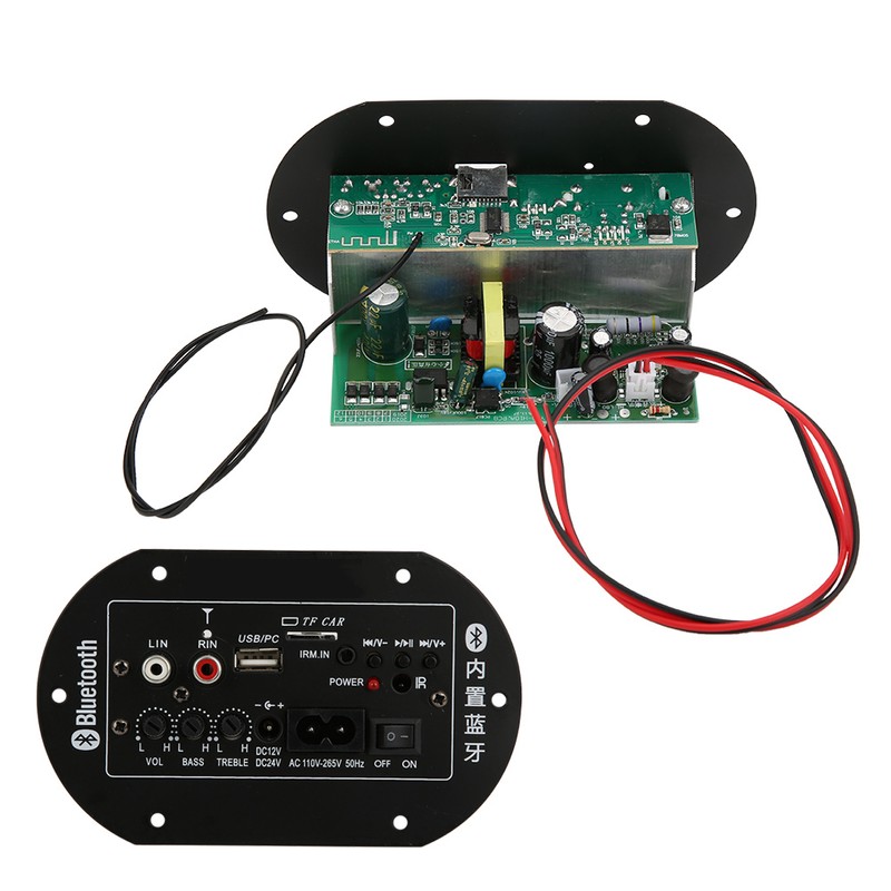 Car Audio Amplifier Board Bass for Bluetooth /12V/24V Universal 30-120W
