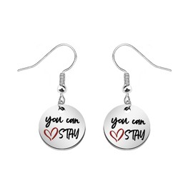 MYOSPARK SKZ K-POP Boy Group Gift You Can Stay Earrings K-POP Boy Group Fans Gift K-POP Music Merchandise Stay Fandom (CA Stay Earrings)