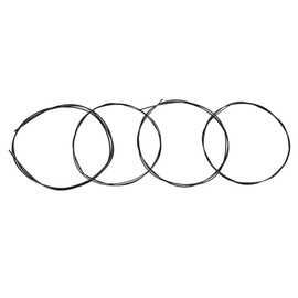 Dilwe Ukulele Strings, 2 Sets 27inch White & Black Nylon Strings Replacement Part for Ukulele Instrument Accessory Ukulele Accessories