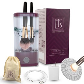 BOLD´N´TRUE BEAUTY 2025 Gen.3 Portable Electric Makeup Brush Cleaner Machine - Automatic USB Cosmetic Cleaning Tool & Storage for Brushes, Beauty Gift for Girlfriend - Plug-in Makeup Brush Cleaner