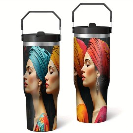 Contemporary Appeal Custom 30oz Stainless Steel Tumbler for Giveawayscapacity: 30 oz, color: White