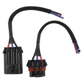 Set 3 Wires ATV Stator Connector Wiring Harness Pigtail Plug Kit Compatible with Polaris RZR Ranger UTV ATV