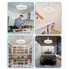 Socket Fan Light with Remote Control, 3 Colors 3000K-6500K Dimmable