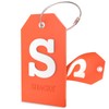 Initial Luggage Tag with Full Privacy Cover and Stainless Steel